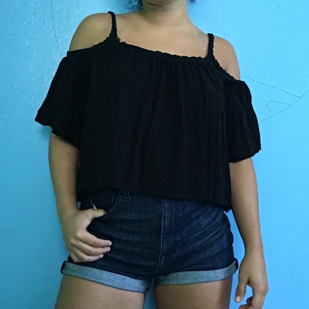 2x$5✨ Off shoulder black blouse